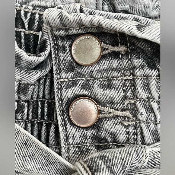 ZARA gray denim paper bag short - Picture 10 of 10